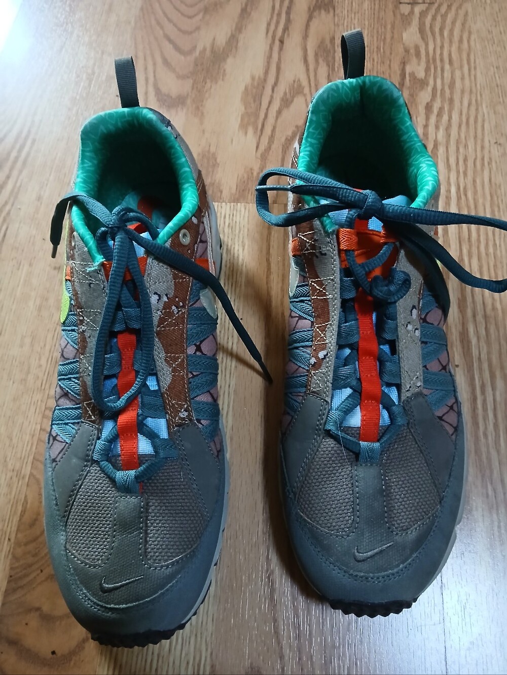 Nike Air Humara 17 Premium Sneakers_ Steel Green Camo AO2606-300 Sz:11